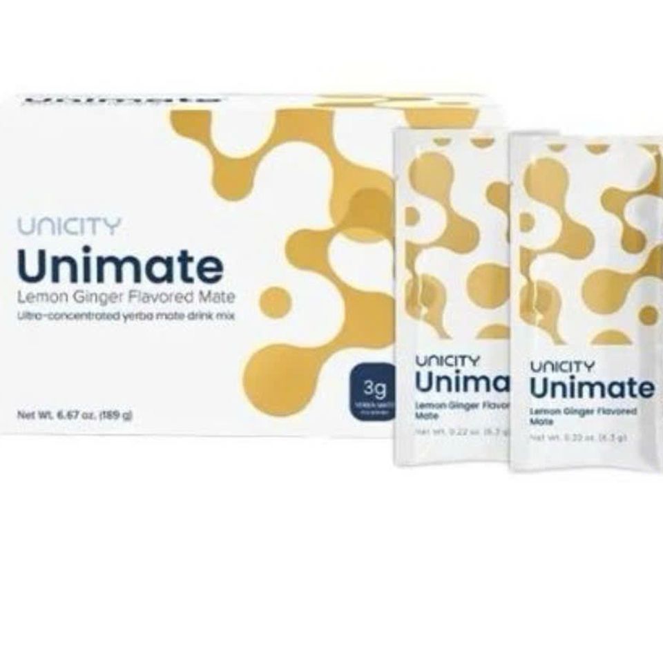 30 Gói Unimate Chanh Gừng Unicity - Giải Pháp Tăng Cường Năng Lượng, Giảm Cân, Thanh Nhiệt, Thải Độc, Cải Thiện Trí Nhớ