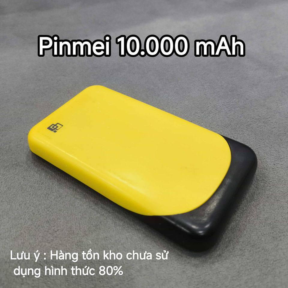 Pin Sạc Dự Phòng PINMEI 10000mAh - Fullbox Siêu Rẻ 10W, Nhỏ Gọn, Chống Quá Tải, Dung Lượng Cao, Phù Hợp Điện Thoại Dòng Thấp