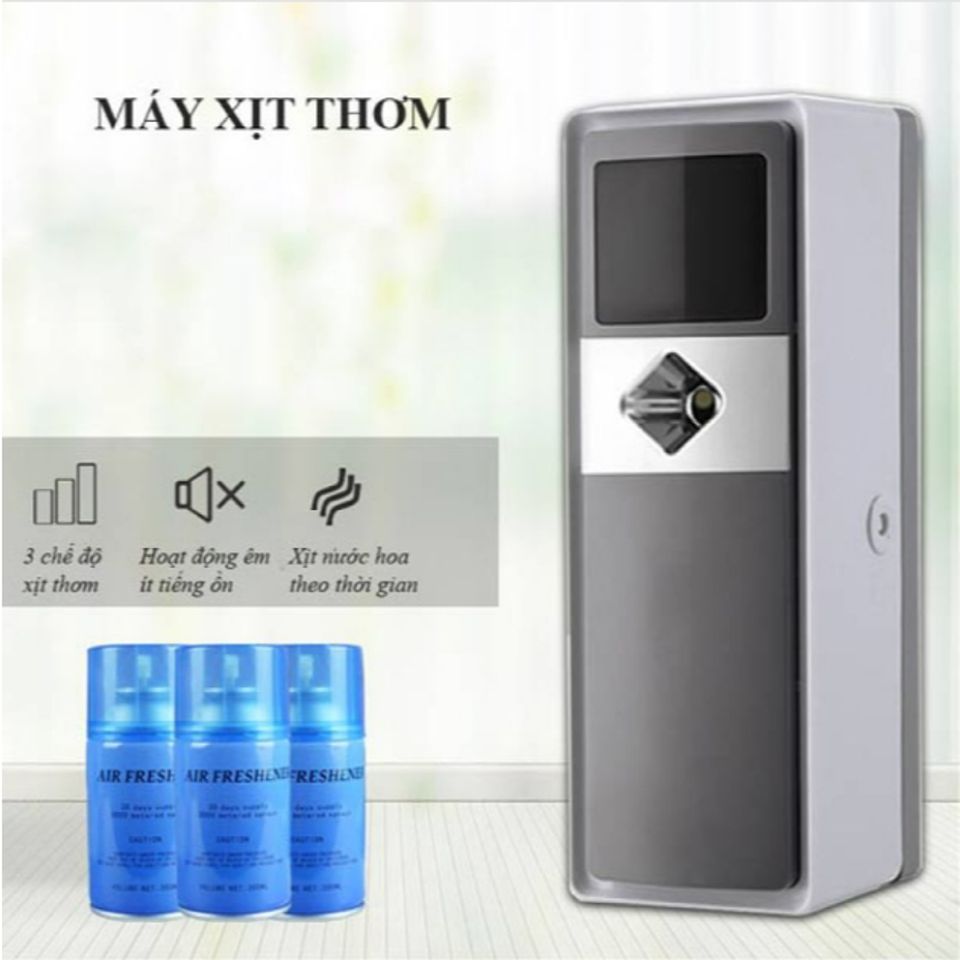 Máy Xịt Thơm Tự Động - Thiết Bị Phun Xịt Nước Hoa Dùng Trong Nhà Bếp, Chất Liệu Nhựa ABS, Màu Trắng, Hàng Chính Hãng HTX (TV1376)