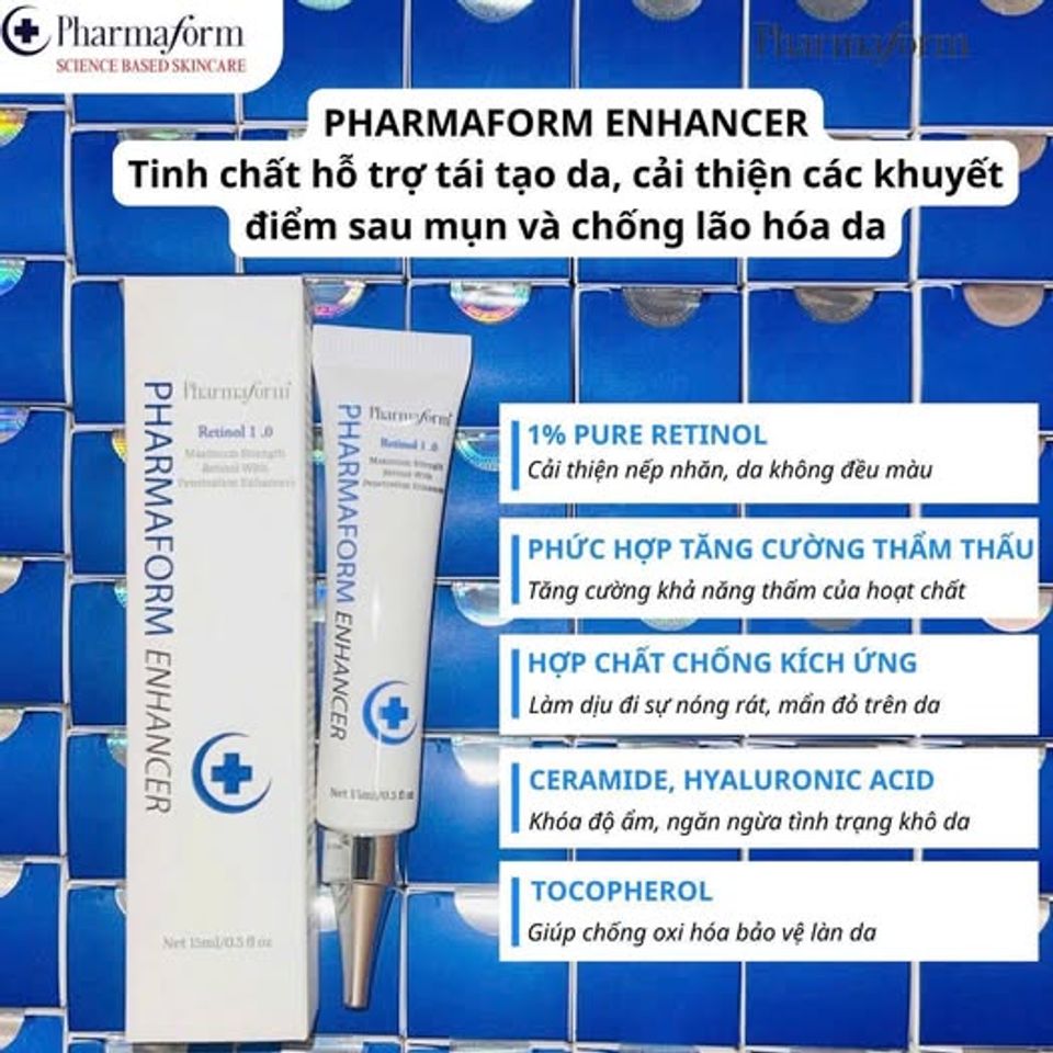 Tinh chất Retinol 1% Enhancer Pharmaform 15ml/20ml