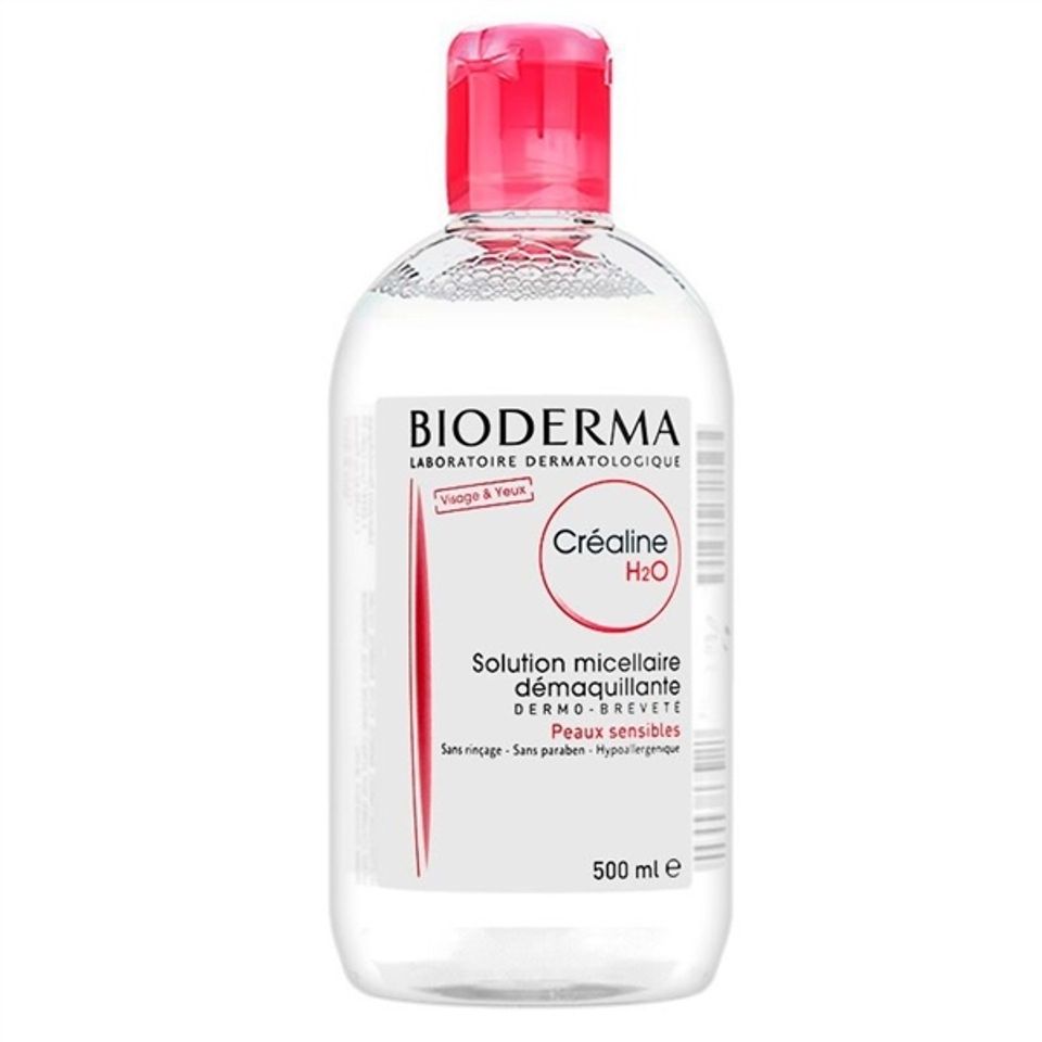 Tẩy trang Bioderma Sensibio H2O 500ml (hồng) – làm sạch, dịu da