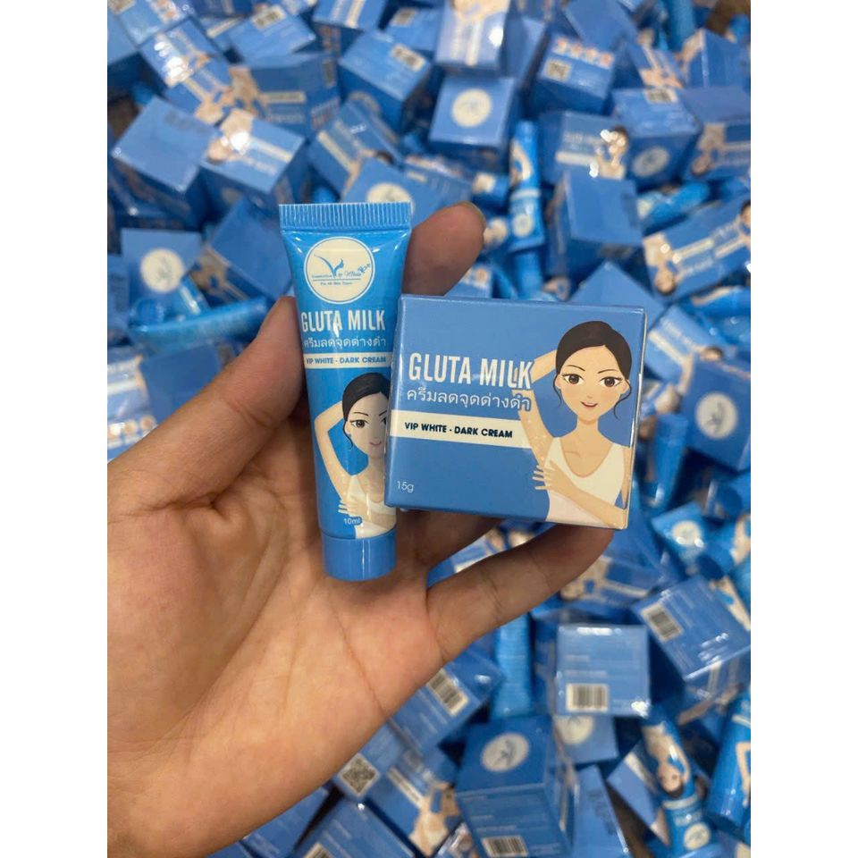 Kem Thâm Nách Gluta Milk - Mùi Hôi, Tặng Bột Tẩy Tế Bào Chết Cao Cấp - Cho Mẹ Bầu & Sau Sinh