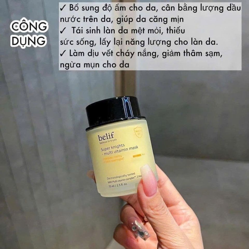 [Công ty] Mặt nạ ngủ dưỡng ẩm và phục hồi da chuyên sâu belif Multi Vitamin Mask