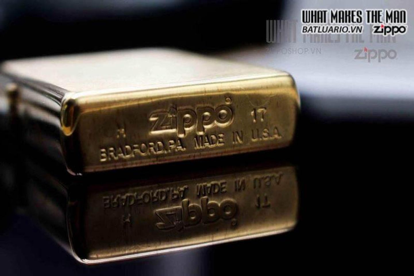 Bật Lửa Zippo Brushed Brass - Mẫu Độc Đáo Khắc Chữ, Chống Gió, Âm Thanh Bật Nắp Đặc Trưng, Hộp Quà Tặng Thân Thiện Môi Trường
