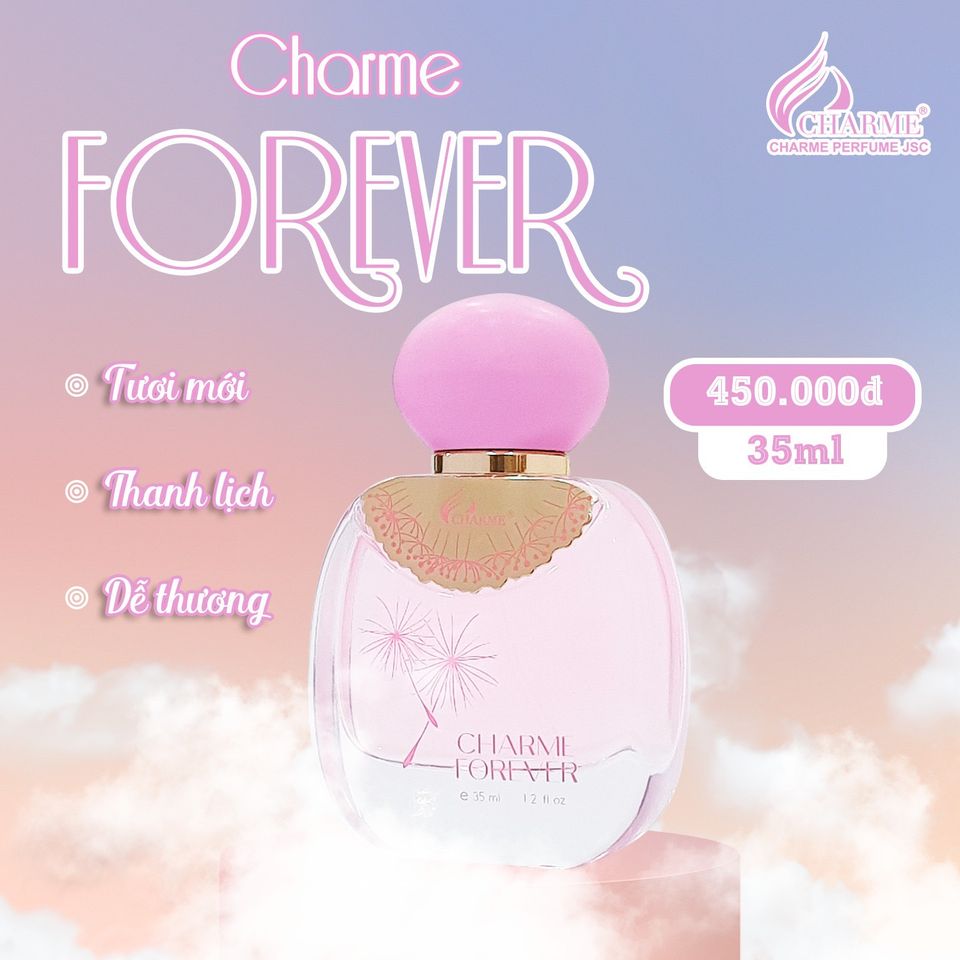 Nước Hoa Nữ Charme Forever 35ml - Hương Hoa Cỏ Quý Phái, Lưu Hương Lâu, Phù Hợp Với Phái Đẹp 25+