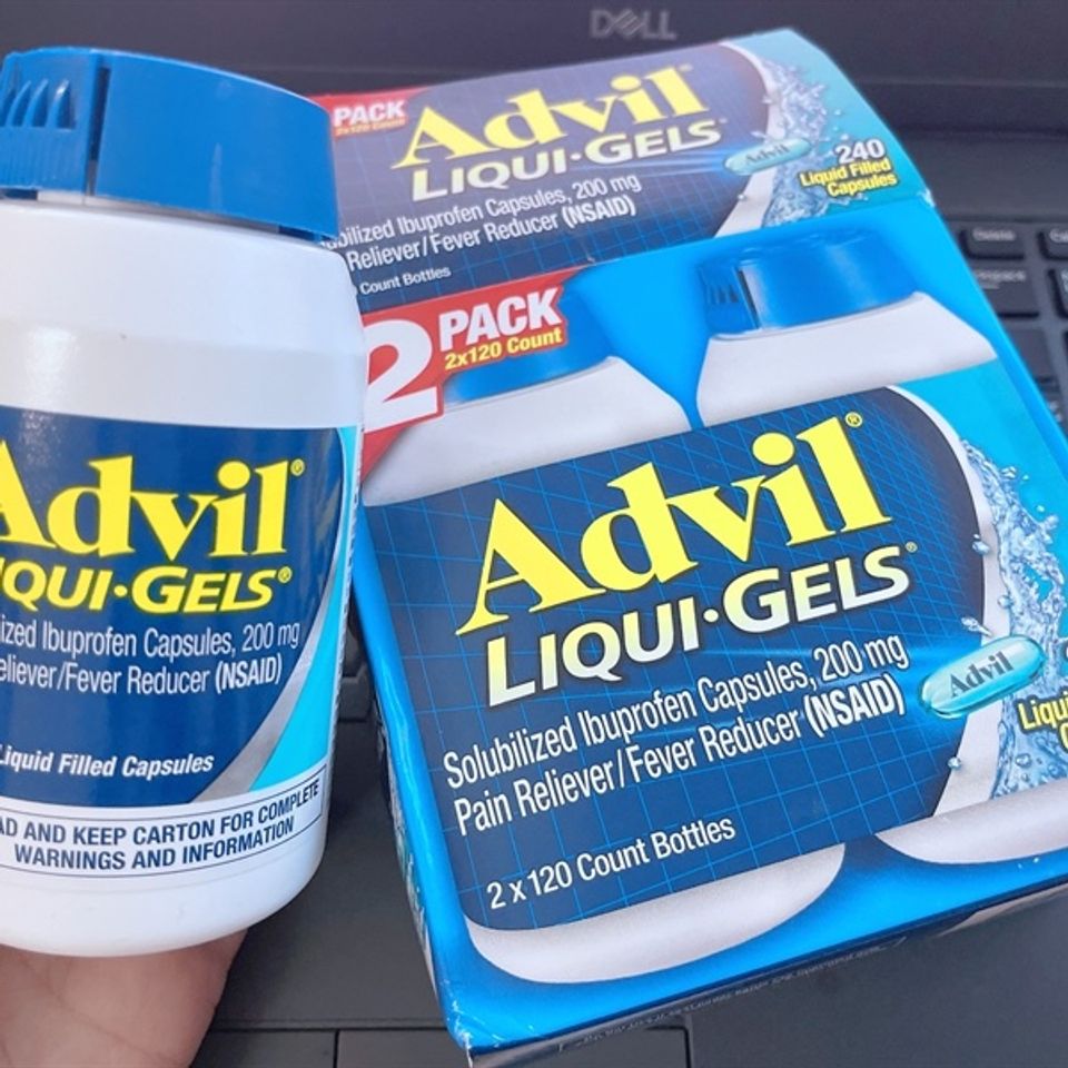 Viên Uống Giảm Đau Hạ Sốt Advil 120 Viên 200mg - Giảm Đau Nhanh, Hiệu Quả Cho Mọi Lứa Tuổi