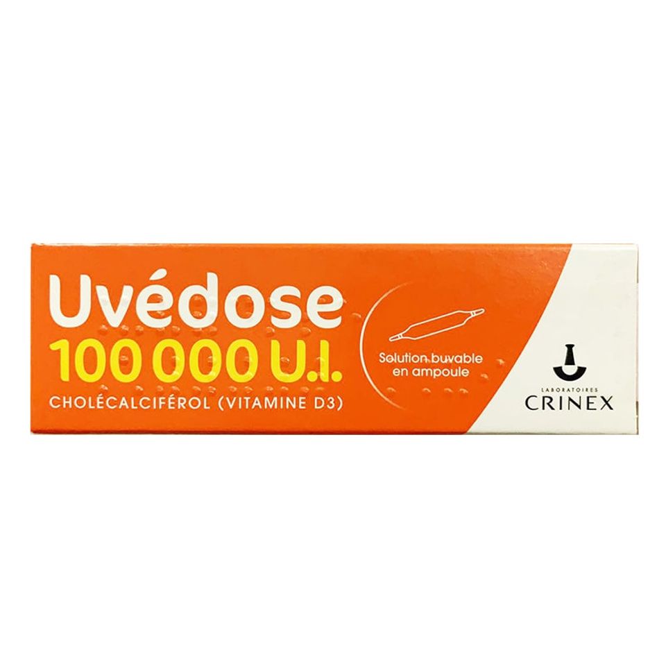 Vitamin D3 Uvedose 100000IU Cho Bé - Bổ Sung Canxi Tăng Cường Sức Khỏe Xương, Thuận Tiện 3 Tháng Một Lần