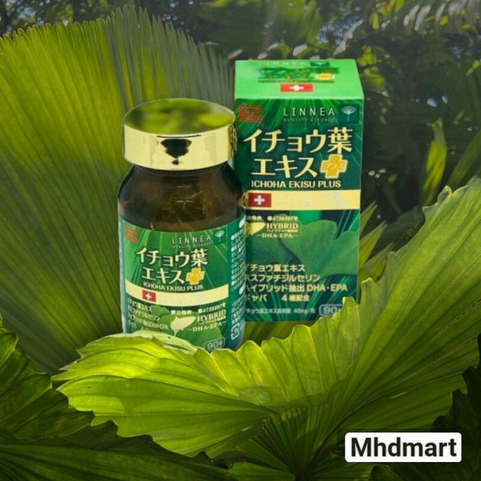 ICHOLA EKISU PLUS - Tăng Cường Tuần Hoàn Não, Bổ Não Hữu Cơ DHA EPA, Hỗ Trợ Trí Nhớ, Chống Mất Trí Nhớ, Giảm Stress