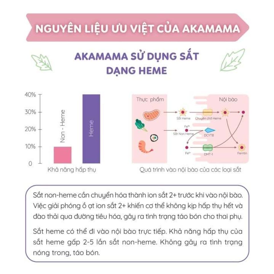 Combo Sắt & Vitamin Tổng Hợp cho Bà Bầu Nhật Bản AKAMAMA - DHA, EPA, Canxi, D3, K2 An Toàn và Dễ Uống