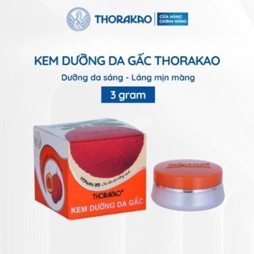 Kem Gấc Thorakao Dưỡng Sáng Da 3G - Kem Dưỡng Ẩm Chất Lượng, Cung Cấp Độ Ẩm & Làm Sáng Da Tự Nhiên