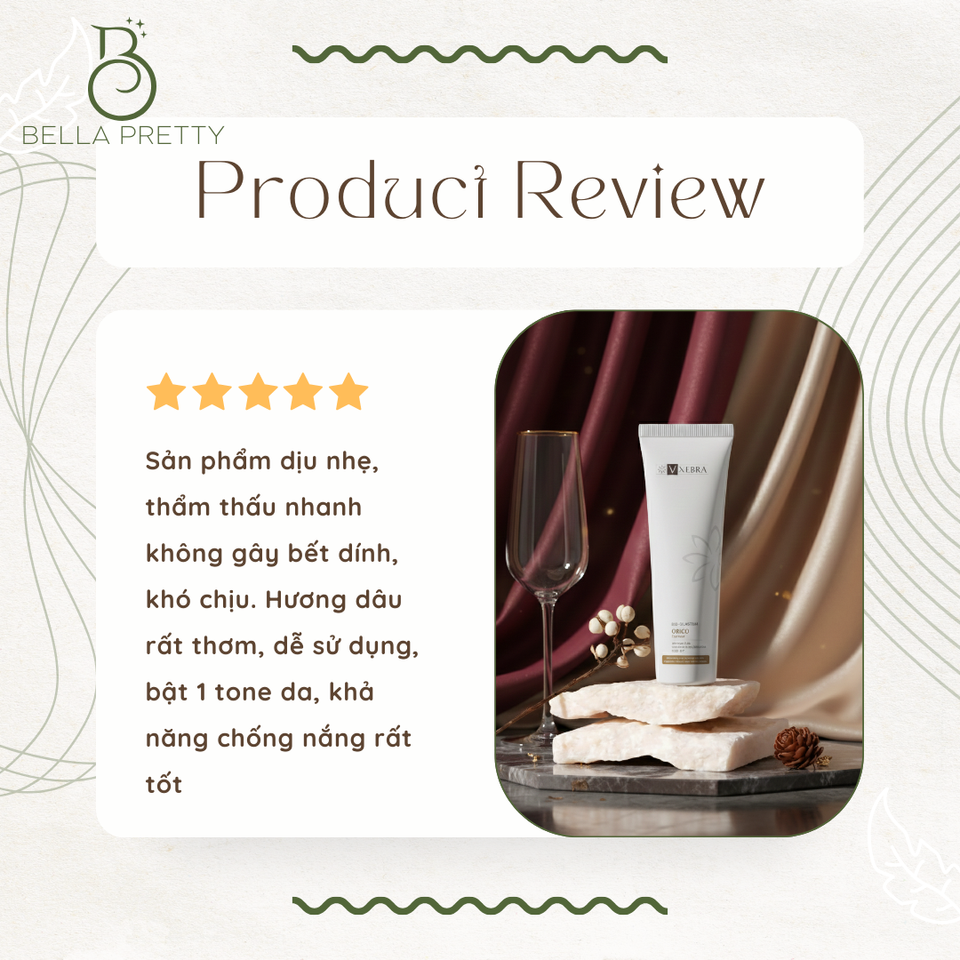 Kem Chống Nắng Orico Vxebra SPF50+ PA++++ - Bảo Vệ Da, Chiết Xuất Thiên Nhiên, Dưỡng Ẩm, Làm Sáng Da