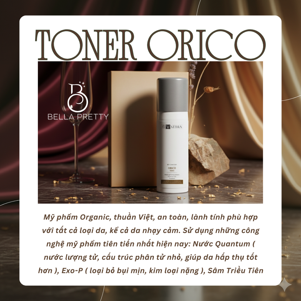 Toner Nước Hoa Hồng Orico Vxebra - Dưỡng Ẩm, Cân Bằng pH, Chiết Xuất Tự Nhiên, Sáng Da Cho Nam Nữ