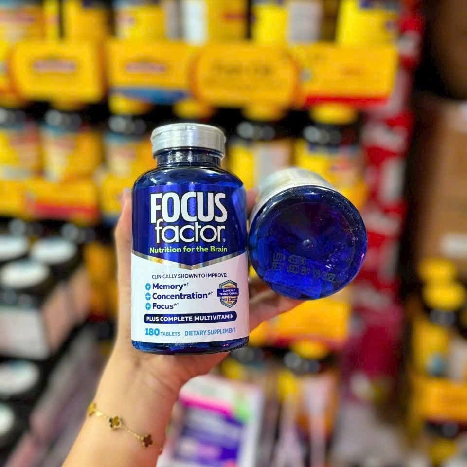 Viên uống bổ não Focus Factor Nutrition For The Brain 180 viên – hỗ trợ trí não