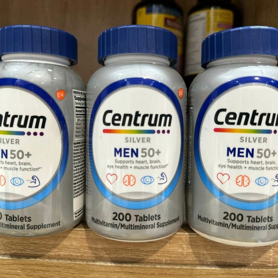 Vitamin Centrum Silver Men 50+ - Vitamin tổng hợp 275 viên cho nam giới 50+, tăng cường sức khỏe và miễn dịch, cải thiện năng lượng