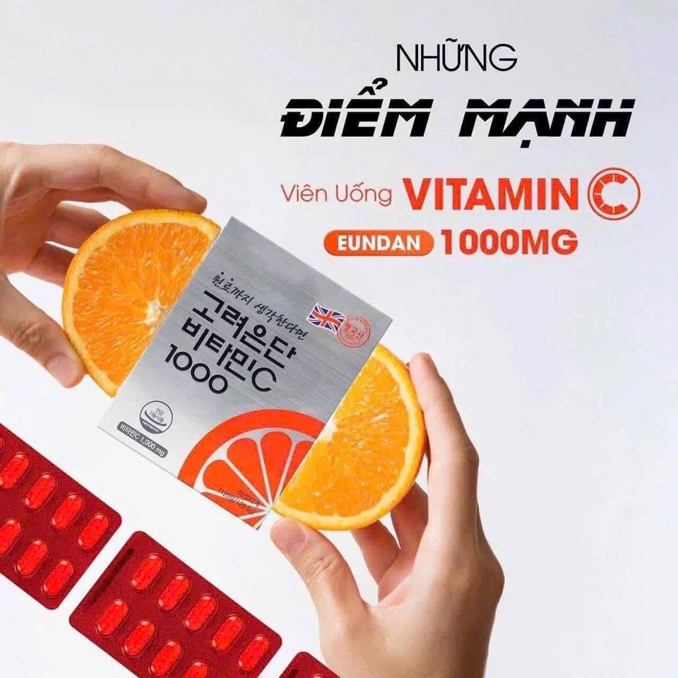Viên uống Vitamin C 1000mg, tăng đề kháng