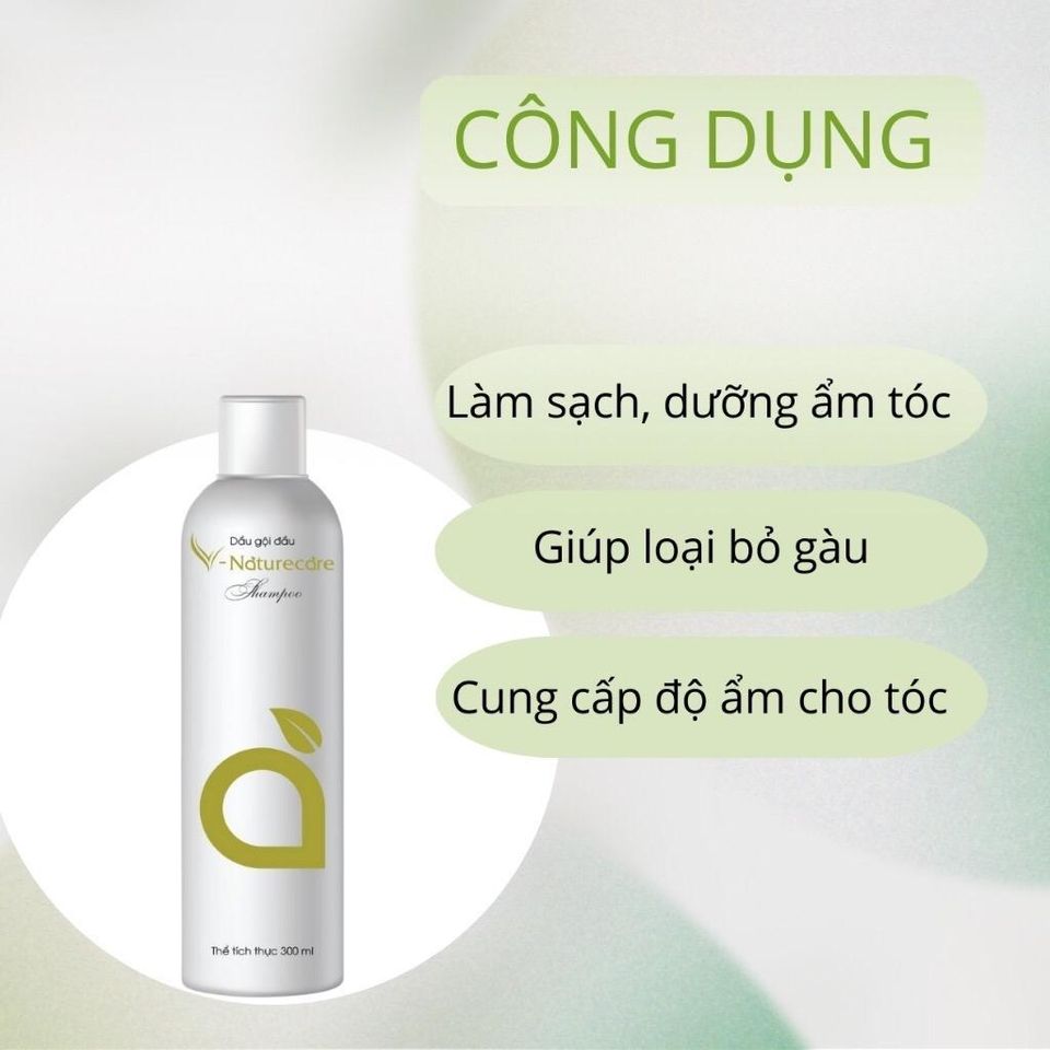 Dầu Gội Thiên Nhiên + Sữa Tắm Nam V-Naturecare - Combo Chăm Sóc Tóc và Da Chất Lượng Cao, Không Sulfat và Paraben