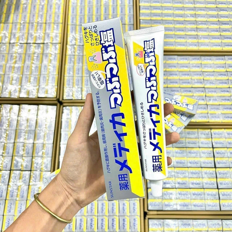 Kem Đánh Răng Nhật Bản Sunstar 170g - Ngăn Ngừa Viêm Lợi, Trắng Răng Tự Nhiên với Tinh Thể Muối Khoáng, Chăm Sóc Răng Miệng Hàng Ngày