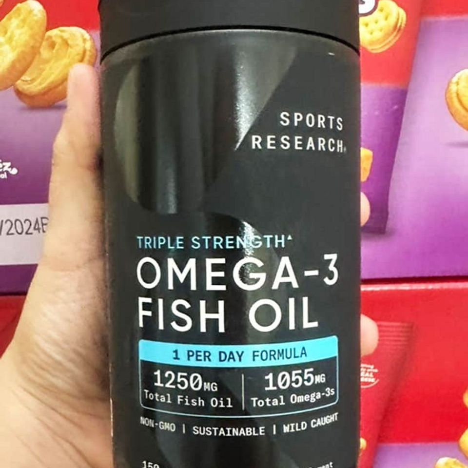 Dầu Cá SR Triple Strength Omega-3 150 Viên - Hỗ Trợ Tim Mạch và Tăng Cường Sức Khỏe Não Bộ, EPA 690mg, DHA 290mg