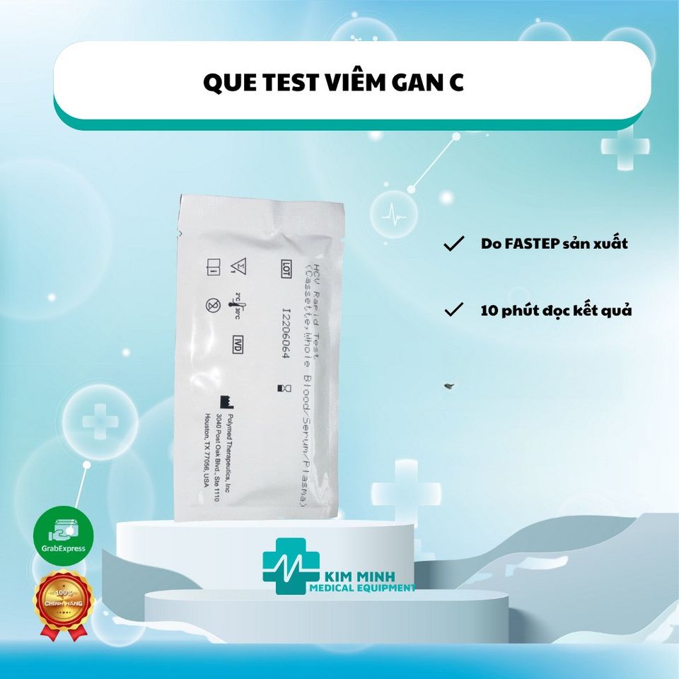 Kit Test Nhanh Viêm Gan C - Xét Nghiệm Kháng Thể Tại Nhà Độ Chính Xác Cao, Kết Quả Trong 10 Phút