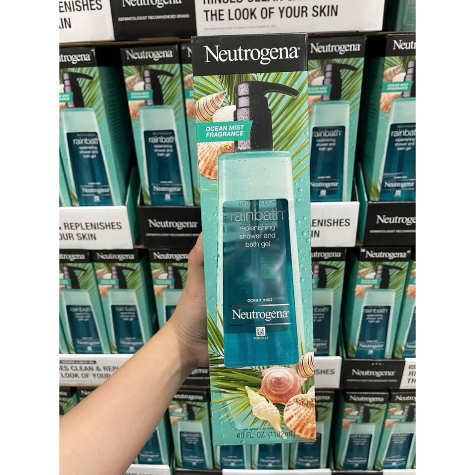Sữa Tắm Neutrogena Rainbath 1182ml - Hương Biển Nhiệt Đới - Làm Sạch và Cân Bằng Độ Ẩm Da, Xuất Xứ Mỹ