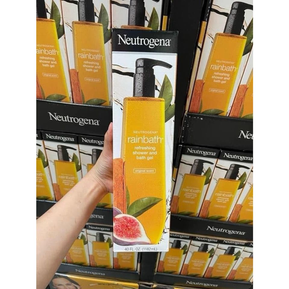 Sữa tắm Neutrogena Rainbath 1182ml - Gel tắm dưỡng ẩm, làm sạch sâu và mềm mại cho da, xuất xứ Mỹ