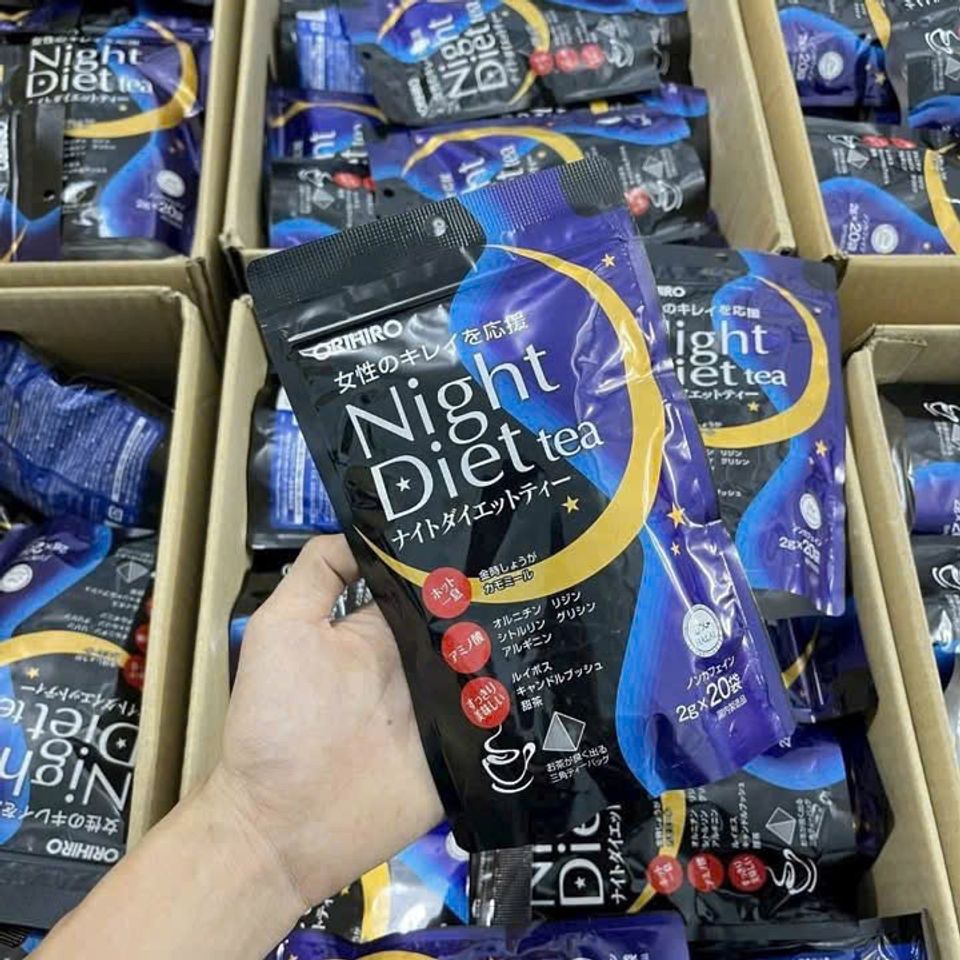 Trà Giảm Cân Orihiro Night Diet – Hỗ Trợ Ngủ Ngon, Thân Hình Quyến Rũ Từ Chiết Xuất Thiên Nhiên Nhật Bản