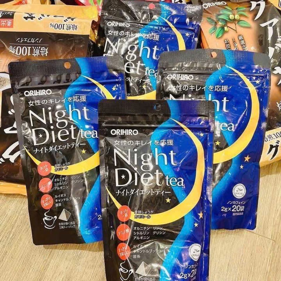 Trà Giảm Cân Orihiro Night Diet – Hỗ Trợ Ngủ Ngon, Thân Hình Quyến Rũ Từ Chiết Xuất Thiên Nhiên Nhật Bản