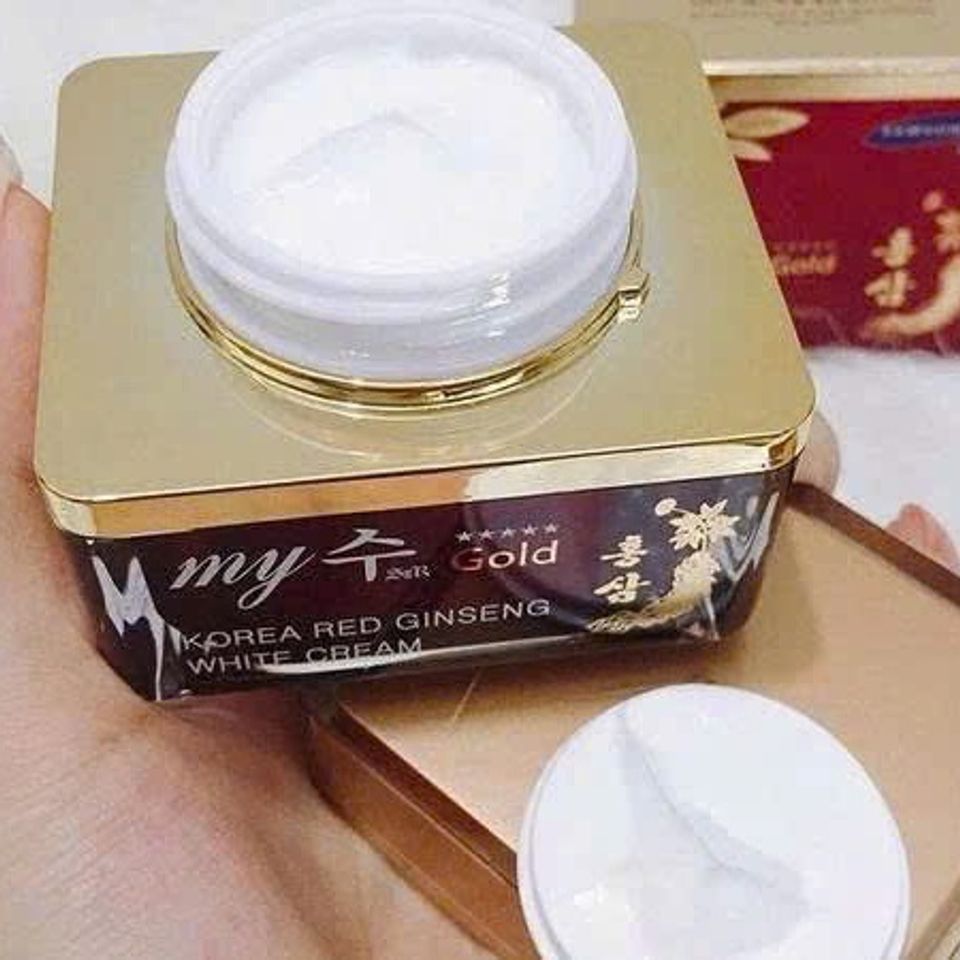 Kem Sâm My Gold Hộp Đỏ 50ml - Kem Dưỡng Trắng Da, Mờ Thâm Nám Từ Nhân Sâm Hàn Quốc, Làm Sáng Da Tự Nhiên