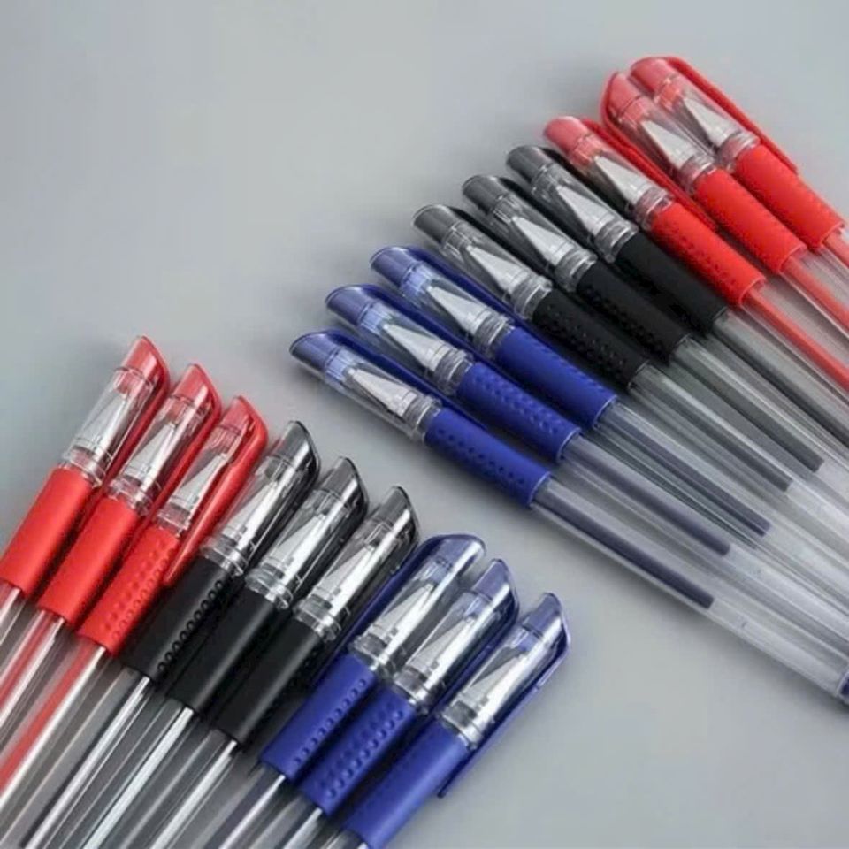 Set 100 Bút Bi Nước Có Nắp Đậy - Bút Viết Nghệ Thuật Chất Lượng Cao, Mực Mịn, Thiết Kế Tiện Lợi Cho Học Sinh, Nghệ Sĩ, Sáng Tạo