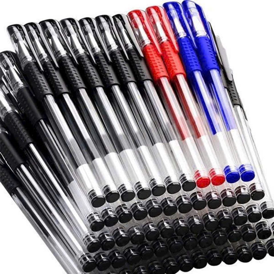 Set 100 Bút Bi Nước Có Nắp Đậy - Bút Viết Nghệ Thuật Chất Lượng Cao, Mực Mịn, Thiết Kế Tiện Lợi Cho Học Sinh, Nghệ Sĩ, Sáng Tạo