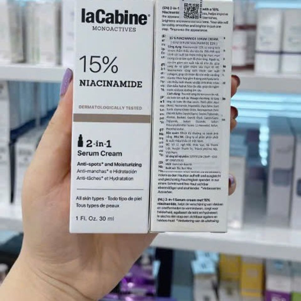 Tinh Chất LaCabine 15% Niacinamide Serum Cream - Giảm Mụn, Mờ Thâm, Làm Sáng Da, Dưỡng Ẩm cho Mọi Loại Da