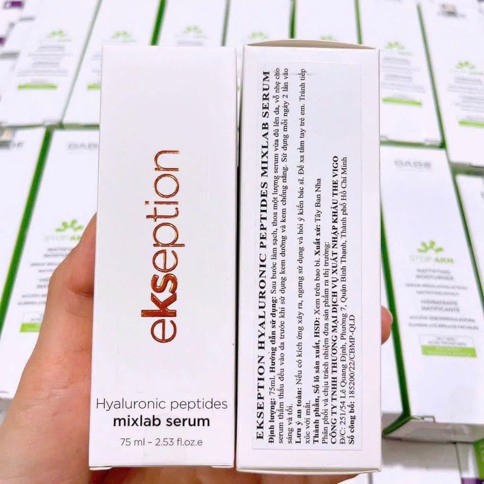 Serum Dưỡng Ẩm Ekseption Hyaluronic Peptides Mixlab 75ml - Cung Cấp Độ Ẩm, Tái Tạo Da, Phù Hợp Mọi Loại Da