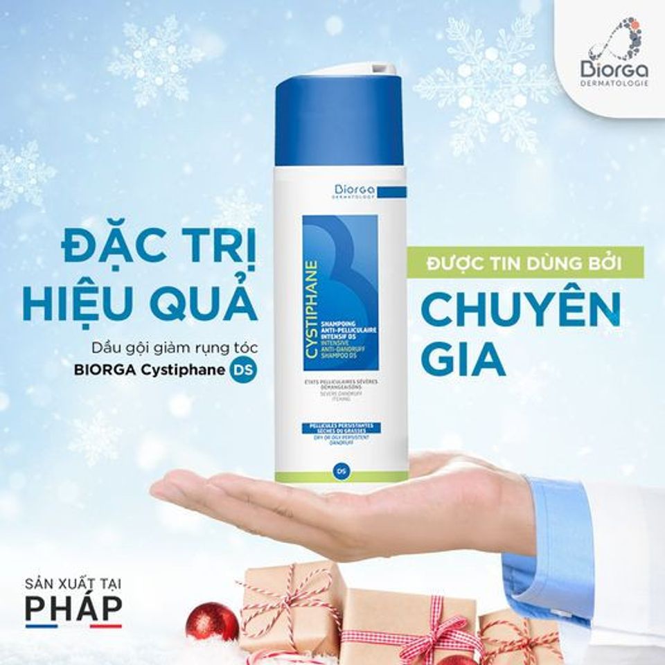 Dầu Gội Biorga Cystiphane 200ml - Giảm Rụng Tóc, Kích Mọc Tóc An Toàn Cho Mẹ Bầu & Phụ Nữ - Chăm Sóc Tóc Hiệu Quả