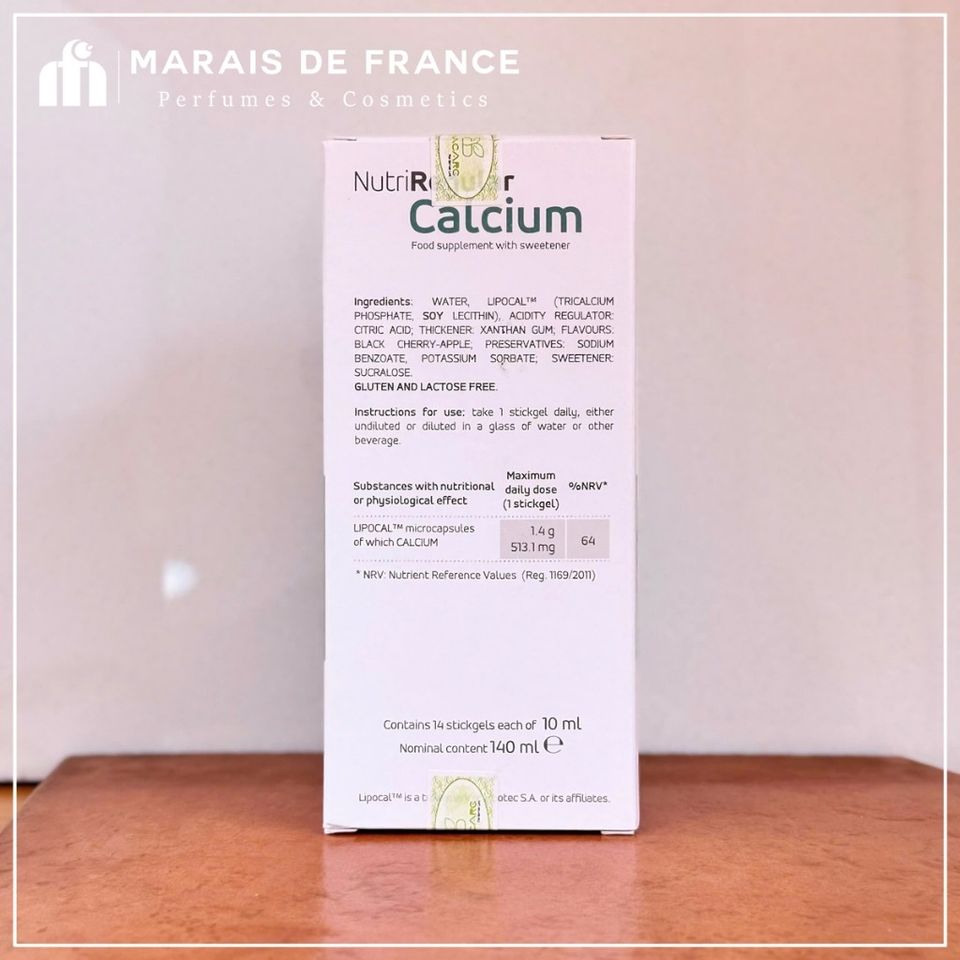 NutriRegular Calcium - Bổ Sung Canxi Dạng Nước Hấp Thu Nhanh, Hỗ Trợ Xương Chắc Khỏe, Chống Loãng Xương, Dành Cho Người Lớn Tuổi và Trẻ Em (14 Ống)