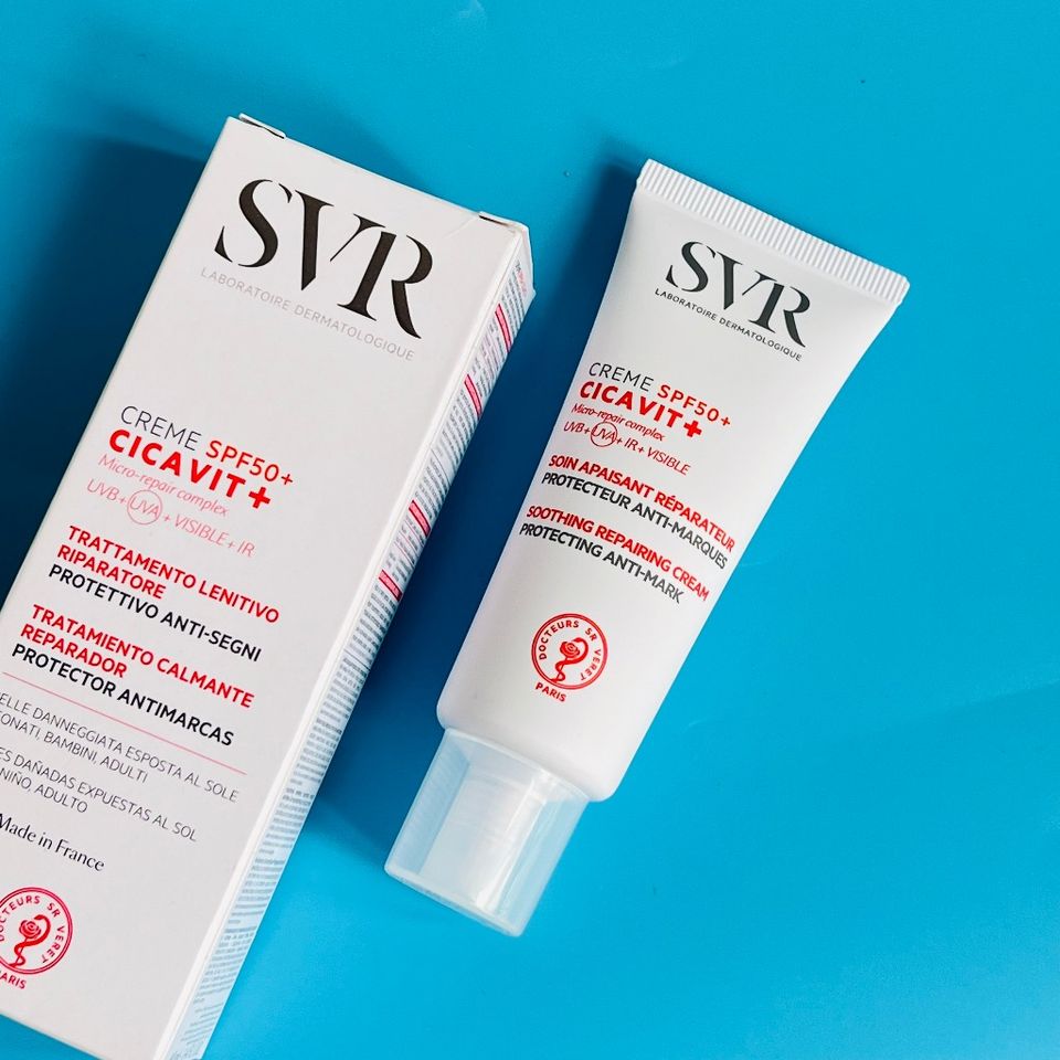 Kem Chống Nắng SVR Cicavit+ SPF50+ 40ml - Chăm sóc da phục hồi, bảo vệ da nhạy cảm và tổn thương, an toàn cho trẻ em