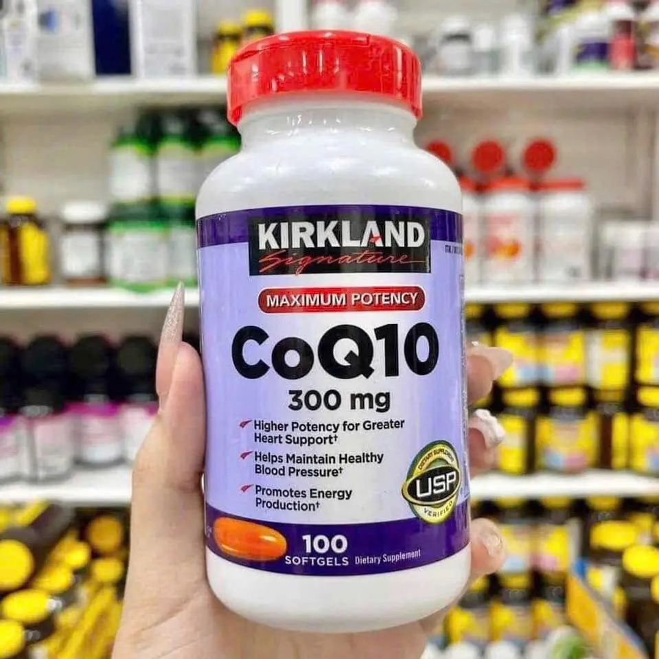 Viên uống Kirkland CoQ10 300mg - Hỗ trợ sức khỏe tim mạch, 100 viên, sản phẩm chính hãng từ Mỹ