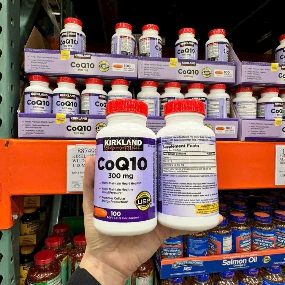 Viên uống Kirkland CoQ10 300mg - Hỗ trợ sức khỏe tim mạch, 100 viên, sản phẩm chính hãng từ Mỹ