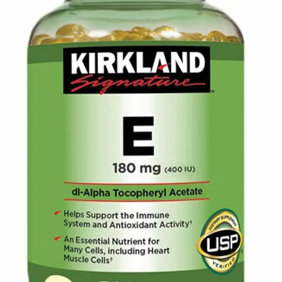 Kirkland Vitamin E 400 IU 500 Viên - Bổ Sung Dinh Dưỡng Cho Mắt - Sản Phẩm Chính Hãng Từ Mỹ Giúp Cải Thiện Thị Lực