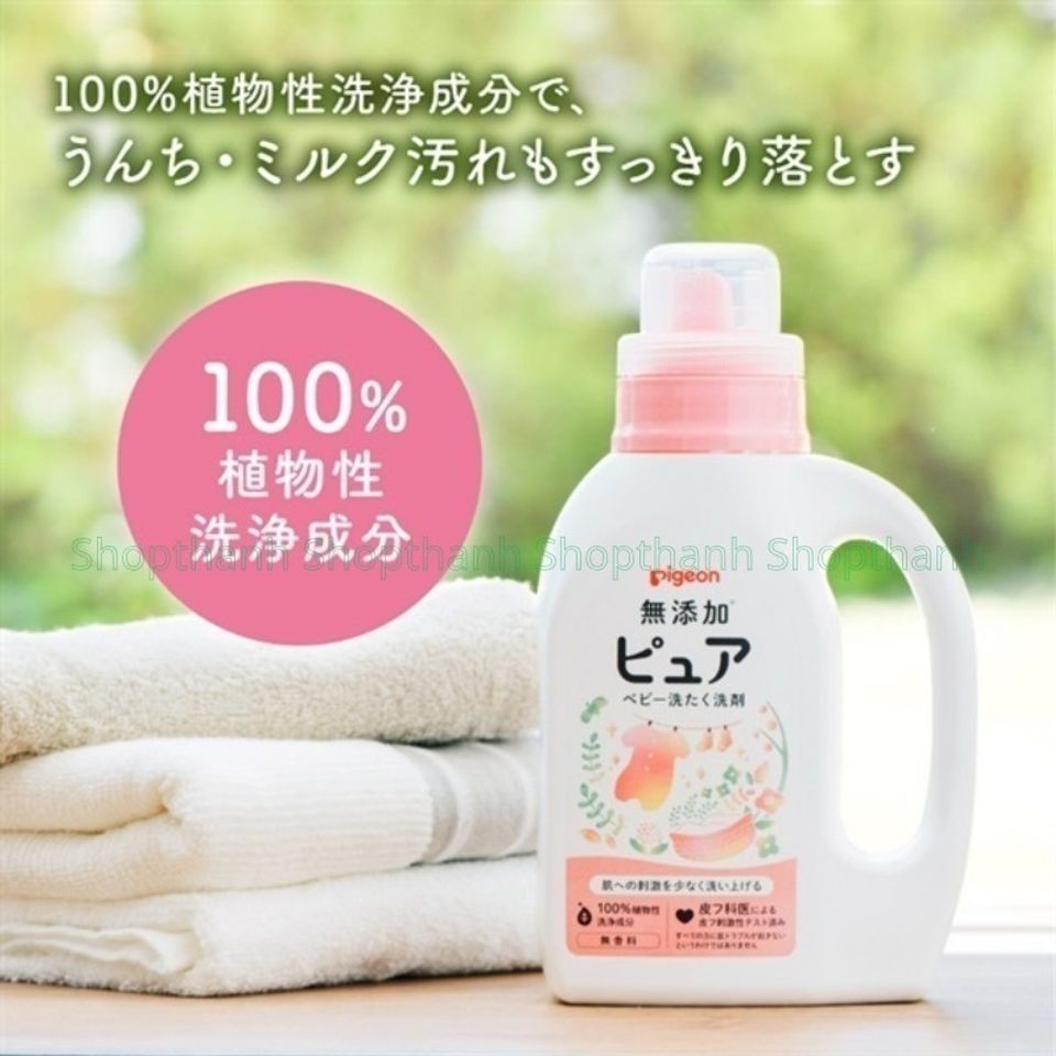 Nước Giặt Quần Áo Cho Bé Pi gon Nhật Bản - An Toàn Dịu Nhẹ, Không Gây Kích Ứng, 800ml - Lựa Chọn An Tâm Cho Trẻ Sơ Sinh