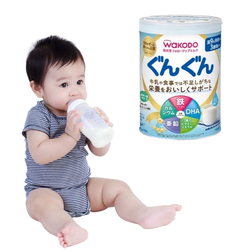 Sữa Bột Wakodo Số 9 Nhật Bản 830g - Dinh Dưỡng Cân Bằng Cho Bé 9-36 Tháng, Hỗ Trợ Phát Triển Toàn Diện, Không Chất Bảo Quản