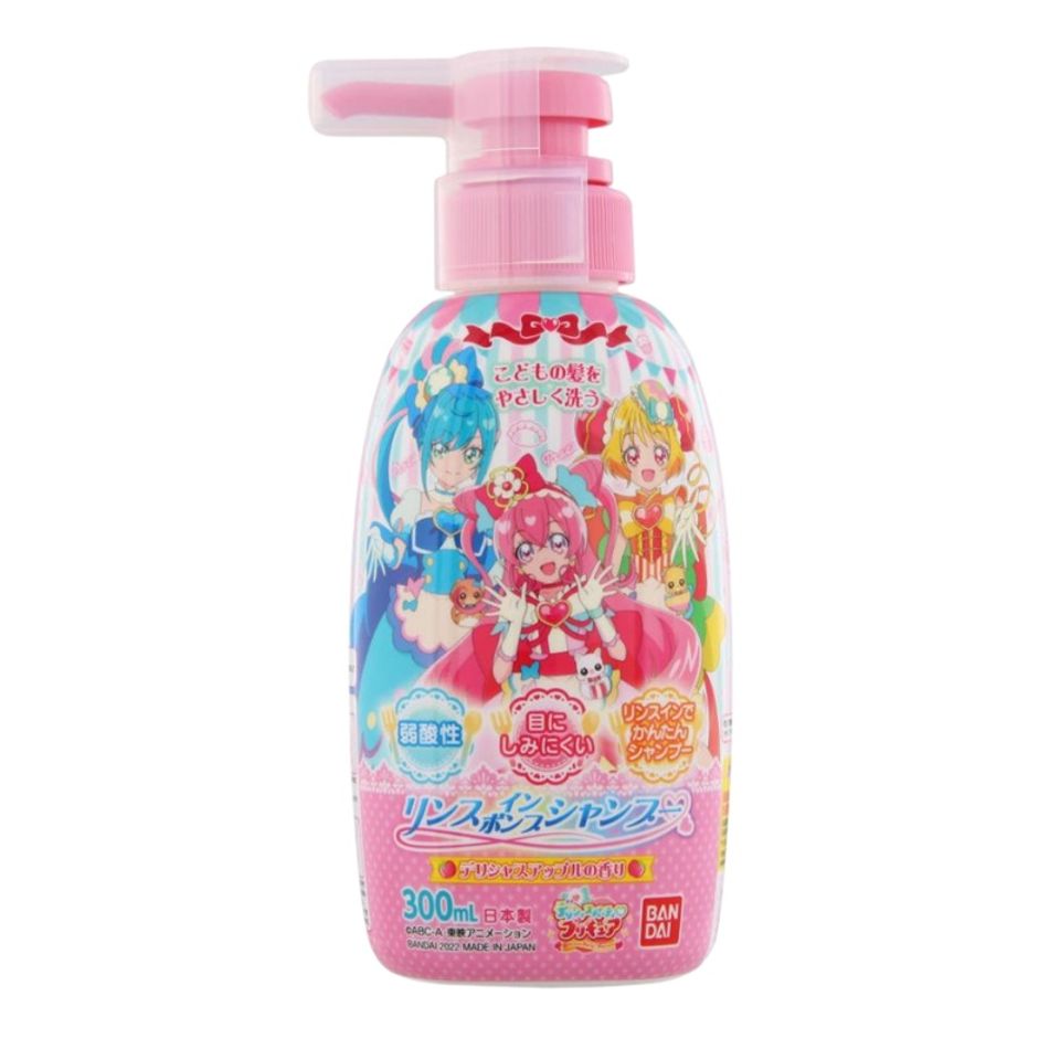 Sữa Tắm & Dầu Gội Bandai Nhật Bản Dành Cho Bé 300ml - Hương Dịu Nhẹ, An Toàn, Không Cay Mắt, Pikachu, Doraemon, Disney