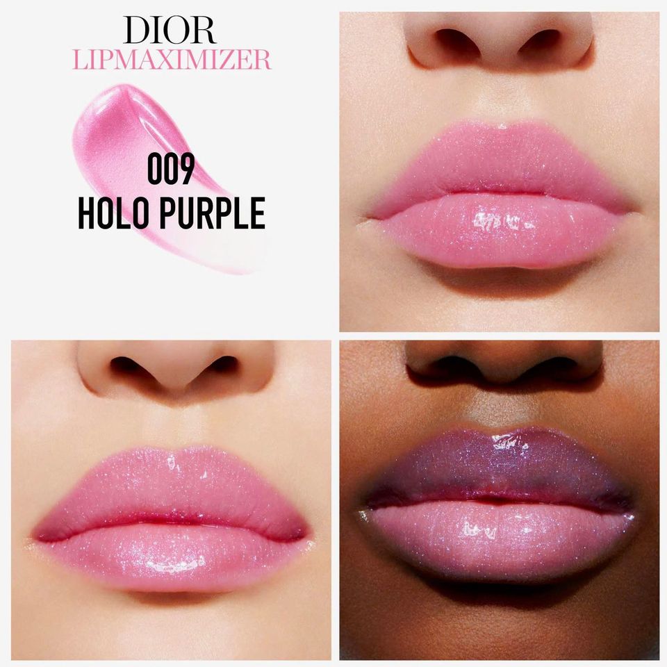 Son Dưỡng Dior Addict Lip Glow 009 Holo Purple 3.2g - Tím Ánh Nhũ Sang Trọng, Dưỡng Ẩm, Sắc Tím Tự Nhiên Cho Phong Cách Cá Tính