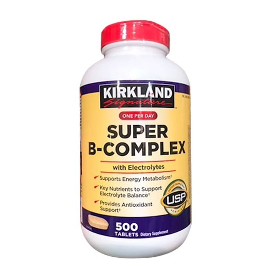 Vitamin B Tổng Hợp Super B-Complex Kirkland 500 Viên - Hỗ Trợ Năng Lượng & Cải Thiện Tâm Trạng, Vitamin Cần Thiết Cho Sức Khỏe chính hãng 727745