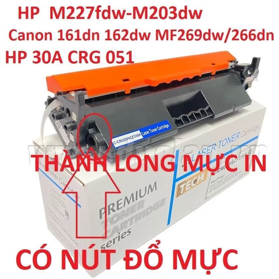 Hộp mực 30A (CF230A) cho máy in HP LaserJet M203dn, M203dw, M227sdn, M227fdn - In sắc nét, chất lượng cao, dễ lắp đặt