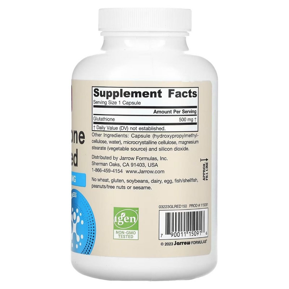 (Cao cấp) Viên uống trắng da Jarrow Glutathione 500 mg 60 viên - Hỗ trợ làm sáng da, giảm thâm nám, tàn nhang, cải thiện làn da khỏe mạnh. Chính hãng 727679
