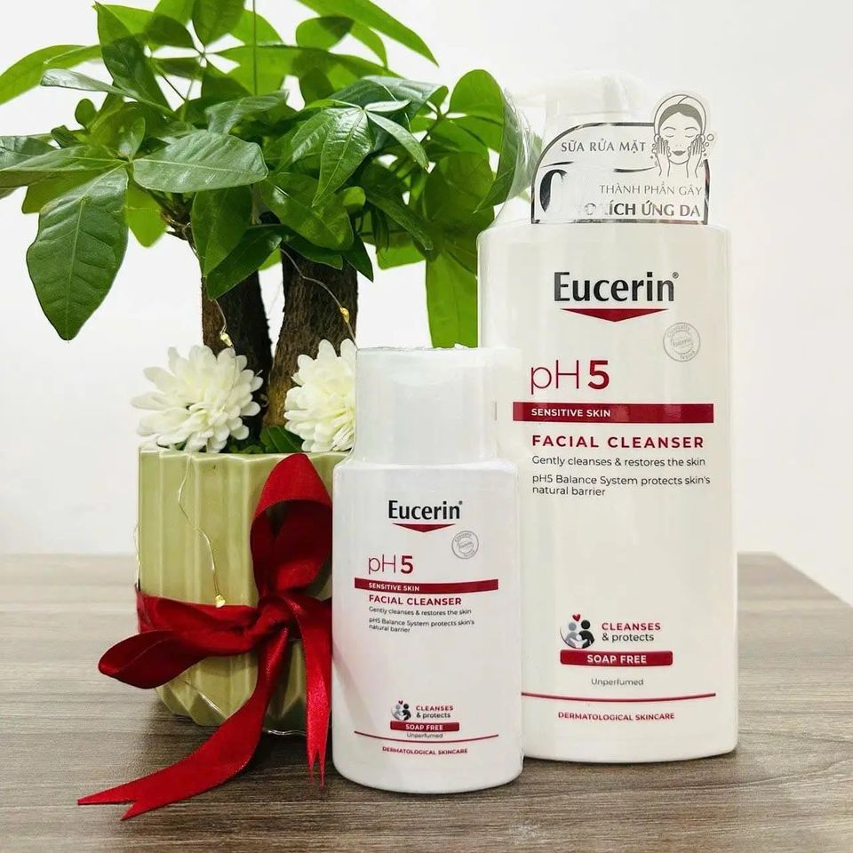 Sữa Rửa Mặt Eucerin PH5 Facial Cleanser 400ml - Dịu Nhẹ Cho Da Nhạy Cảm, Làm Sạch Hiệu Quả, Chăm Sóc Da Tối Ưu