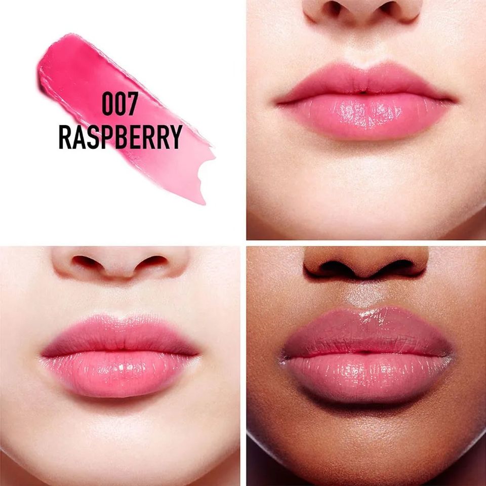 Son Dưỡng Dior Addict Lip Glow Màu 007 Raspberry Hồng Baby Chính Hãng - Sắc Hồng Ngọt Ngào, Dưỡng Ẩm Mịn Màng Cho Đôi Môi Tươi Tắn