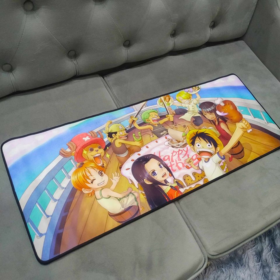 Miếng Lót Bàn Di Chuột One Piece 39 Chống Trượt, Kích Cỡ Lớn 80x30cm, Chất Liệu Cao Su, Dày 3mm, Phù Hợp Cho Game Thủ