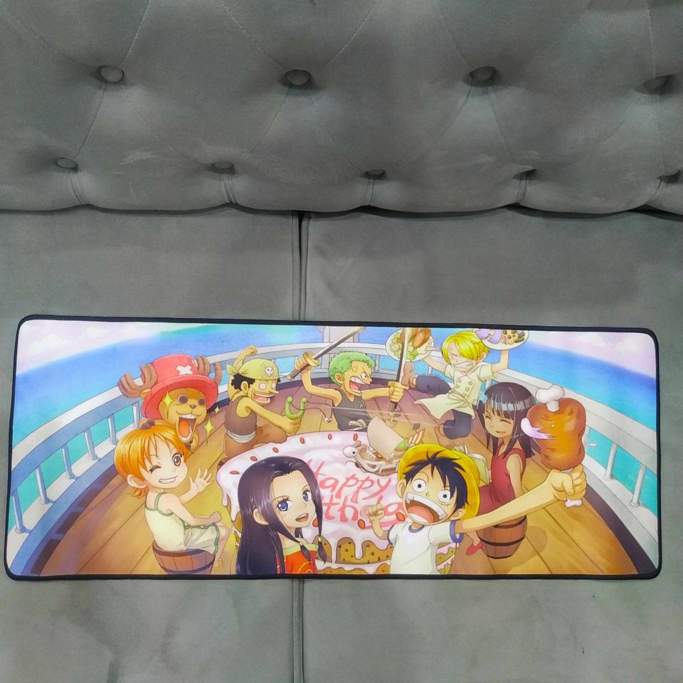 Miếng Lót Bàn Di Chuột One Piece 39 Chống Trượt, Kích Cỡ Lớn 80x30cm, Chất Liệu Cao Su, Dày 3mm, Phù Hợp Cho Game Thủ