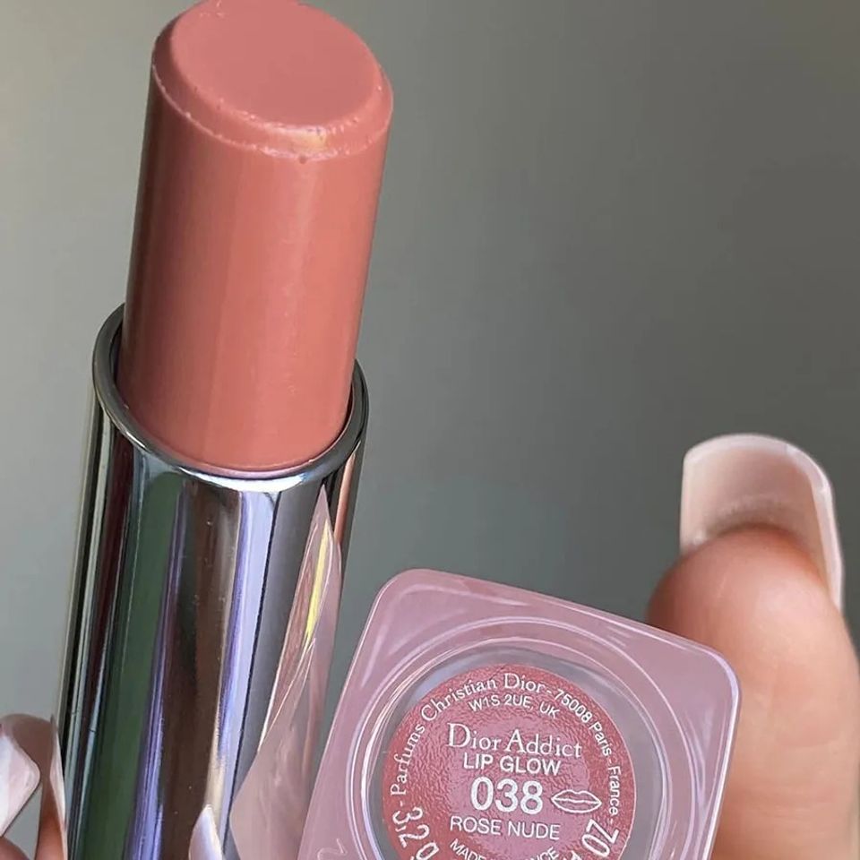 Son Dưỡng Môi Dior Addict Lip Glow 038 Rose Nude - Son Dưỡng Hồng Nude Chính Hãng, Chăm Sóc Môi Từ Thương Hiệu Dior